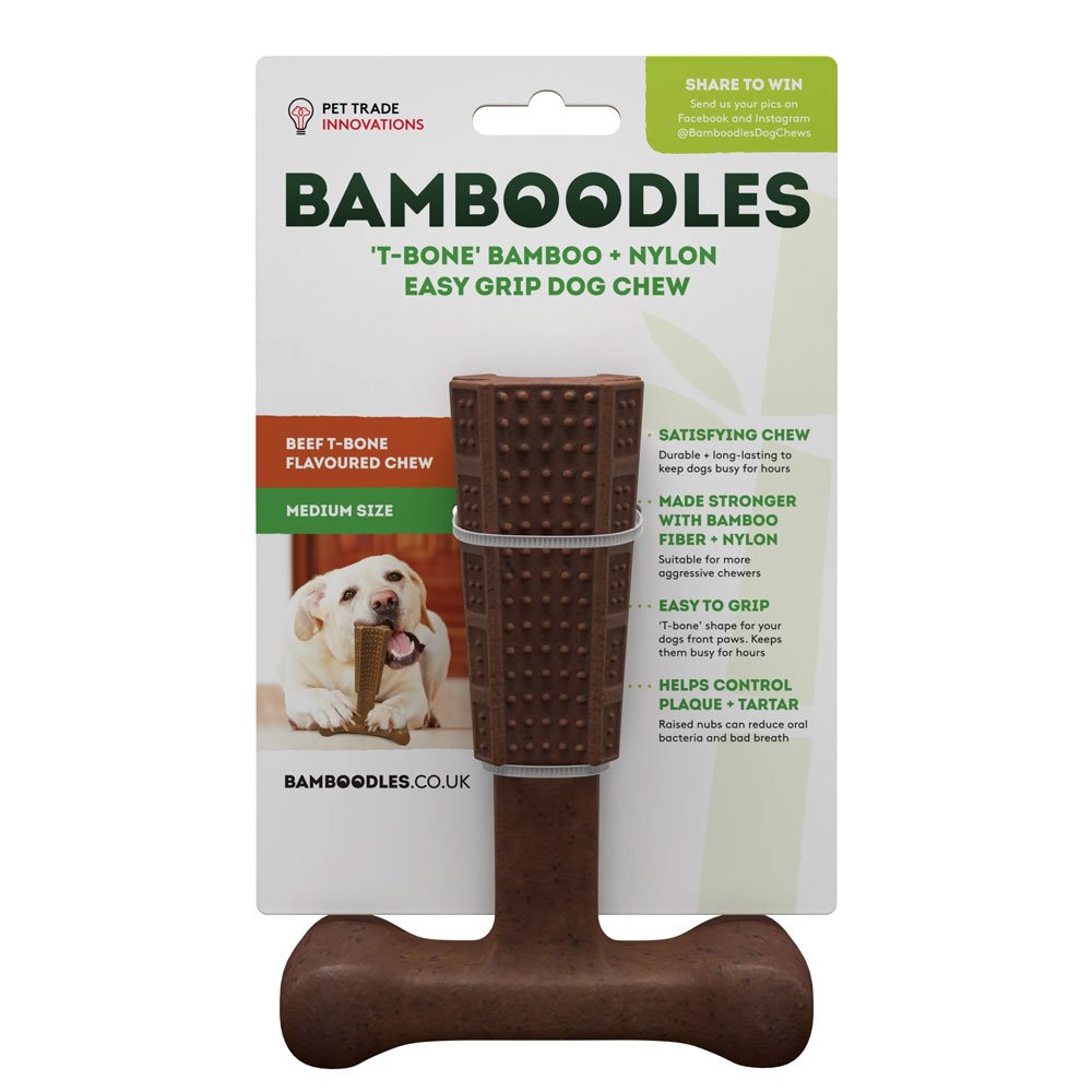 Bamboodles Dog T-Bone Chew Beef