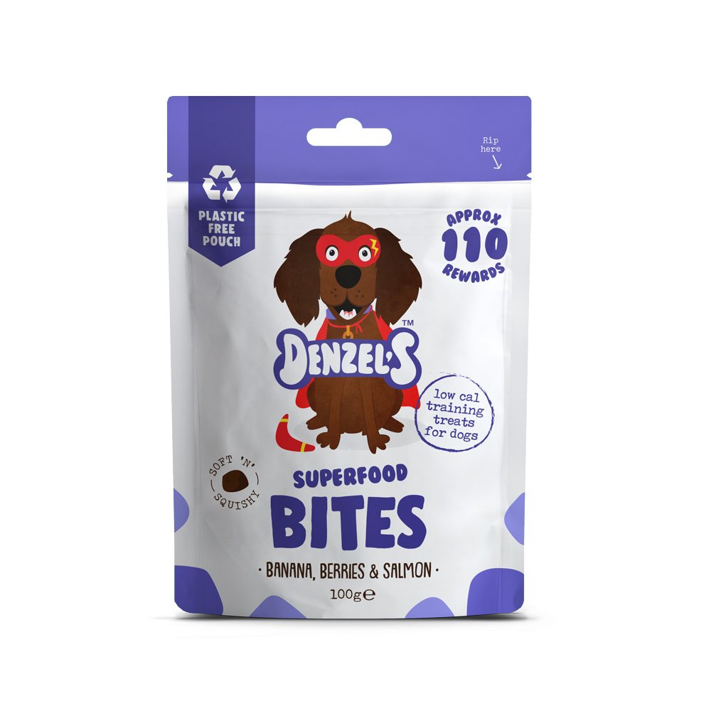 Denzels Superfood Bites Banana Berries & Salmon 10x100g