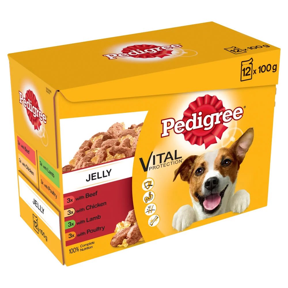 Pedigree Pouch Mixed Selection in Jelly 4x12x100g