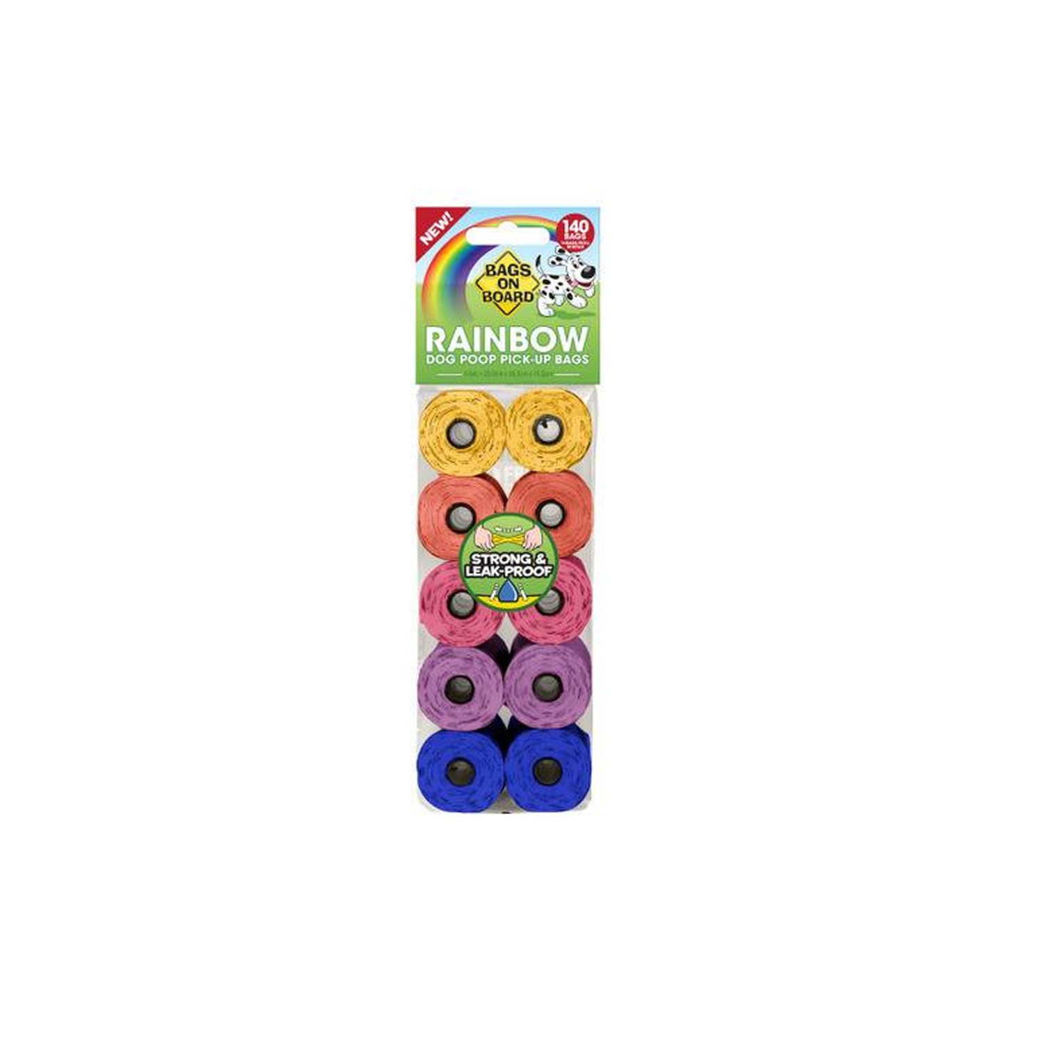 Bags on Board Rainbow Refill Rolls 10x14 Bags