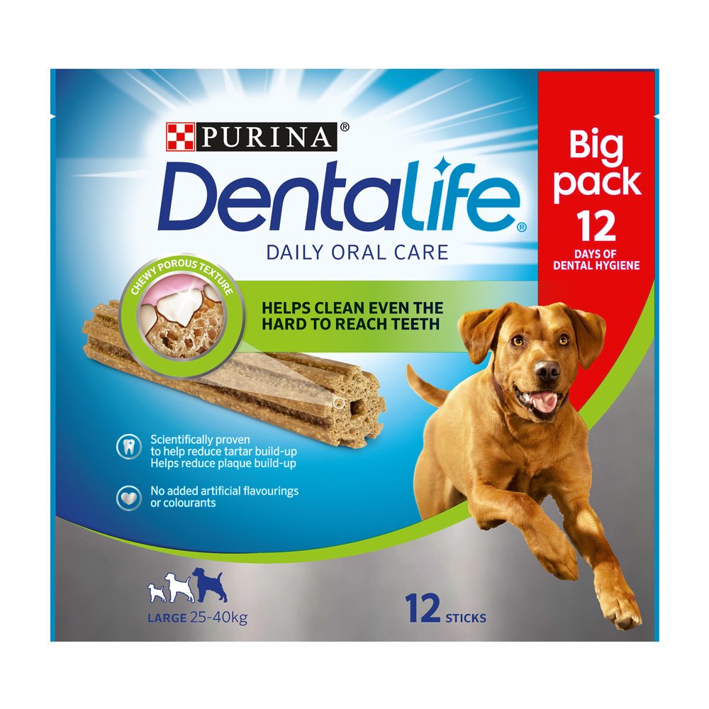 Purina Dog Dentalife Chews Big Pack Large Dental Chew 3x426g