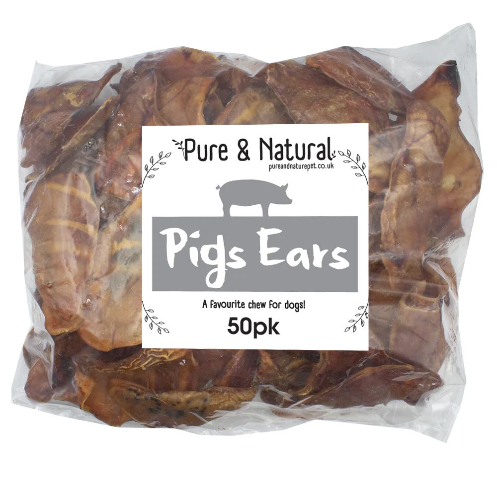 Pure & Natural Pigs Ears Bag 1x50