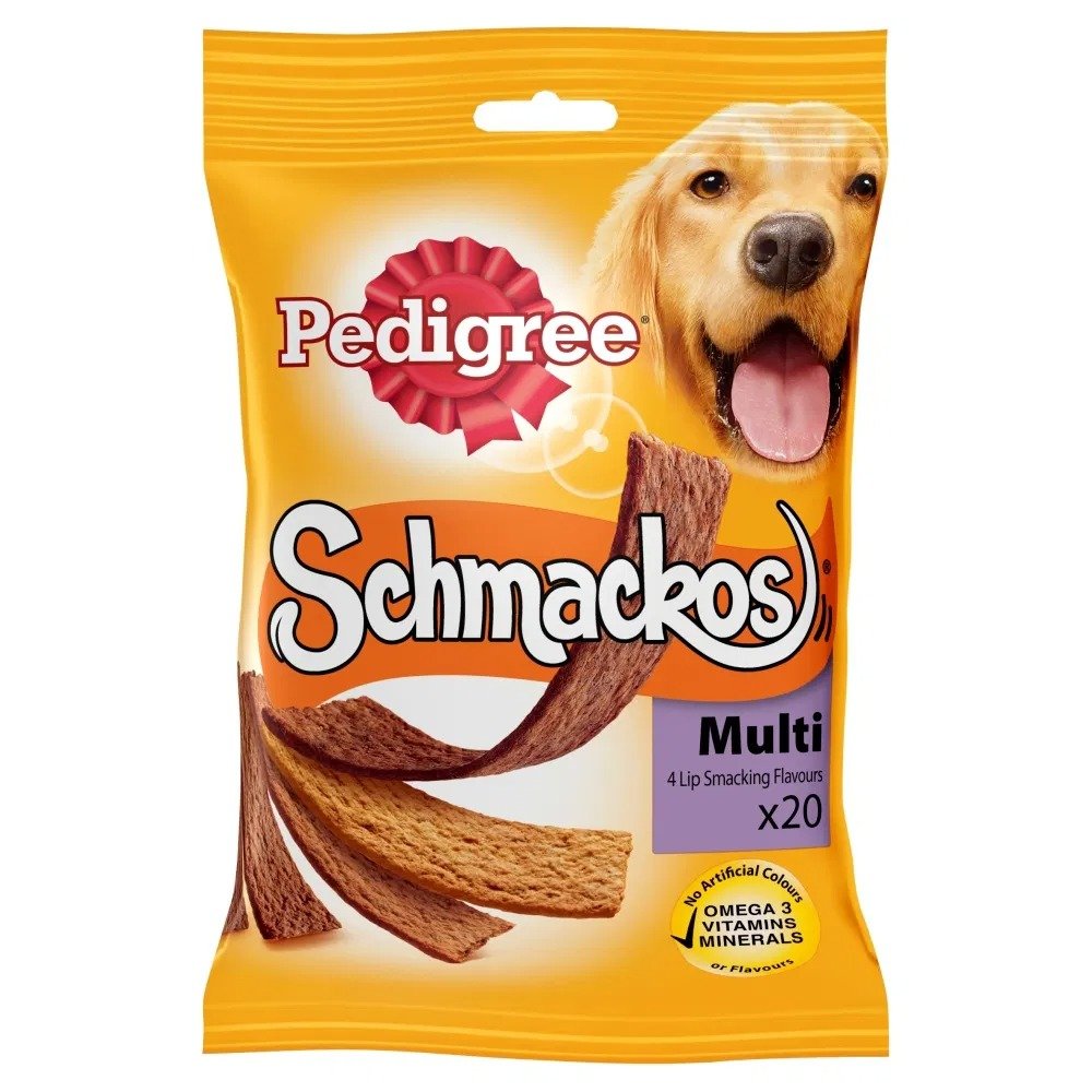 Pedigree Schmackos Meat Variety Multi Mix 20 Sticks 9x20 (144g)
