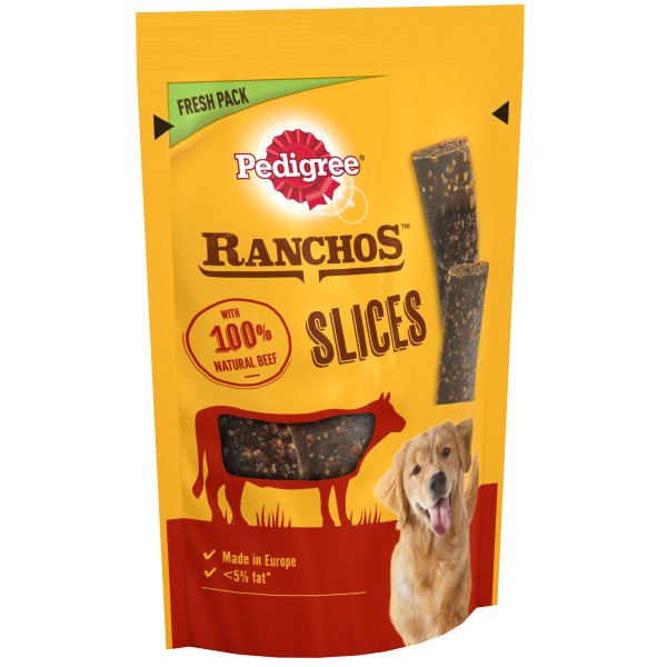 Pedigree Ranchos Slices with Beef 8x60g