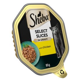 Sheba Select Slices Cat Trays with Chicken in Gravy 22x85g