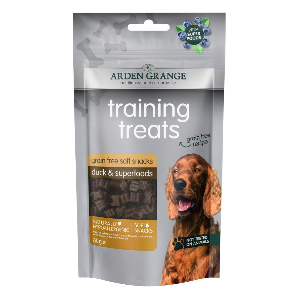 Arden Grange Dog Training Treats Grain Free Duck and Superfoods 10x80g