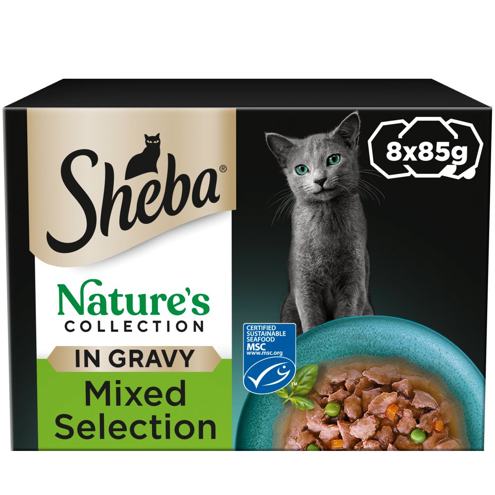 Sheba Nature�s Collection Mixed Selection in Gravy Trays 4x8x85g