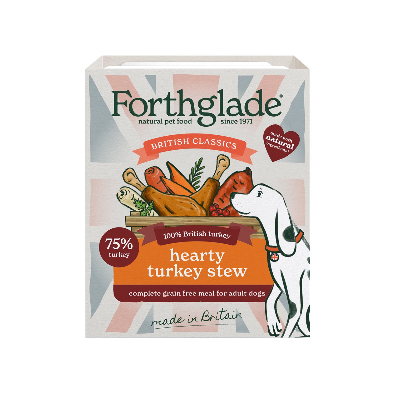 Forthglade British Classics Hearty Turkey Stew 18x395g