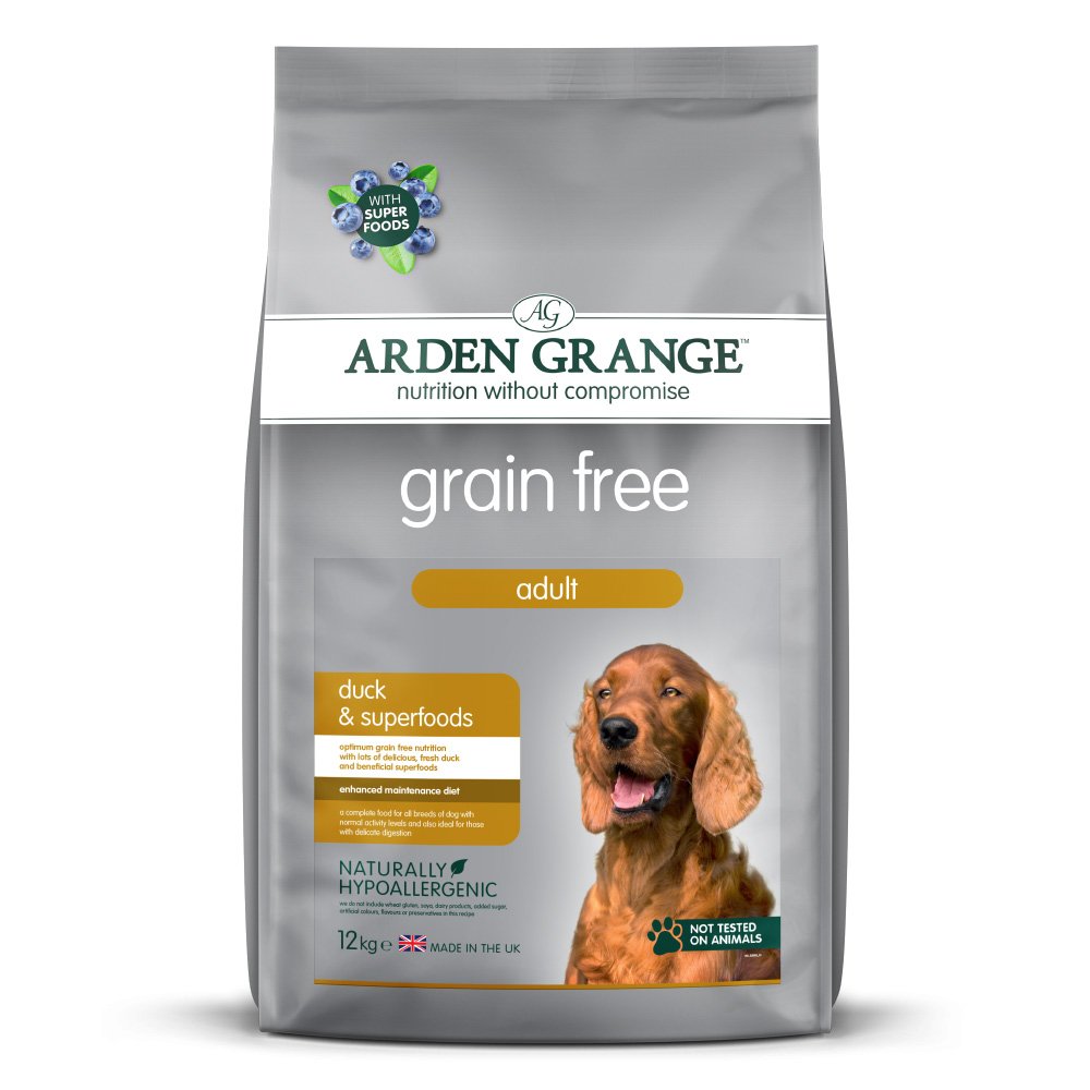 Arden Grange Dog Grain Free Adult Duck & Superfoods 12kg