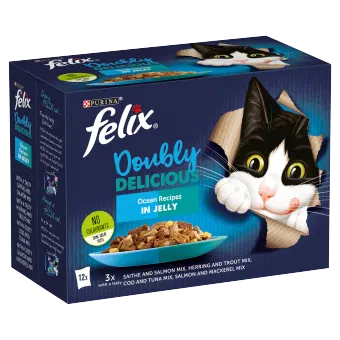 Felix Cat Pouch As Good As It Looks Doubly Delicious In Jelly Ocean Recipe 4x12x85g