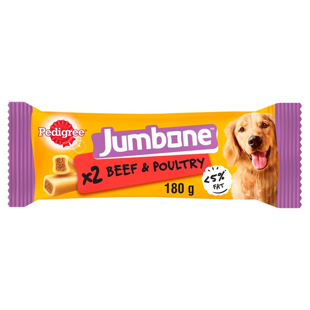 Pedigree Jumbone Beef & Poultry Medium 2 Sticks 12x180g