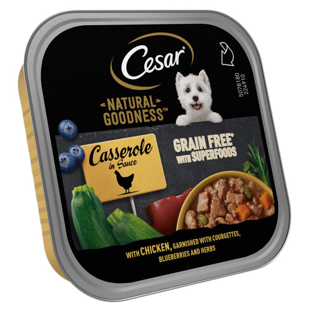 Cesar Dog Natural Goodness Casserole with Chicken in Gravy 16x100g