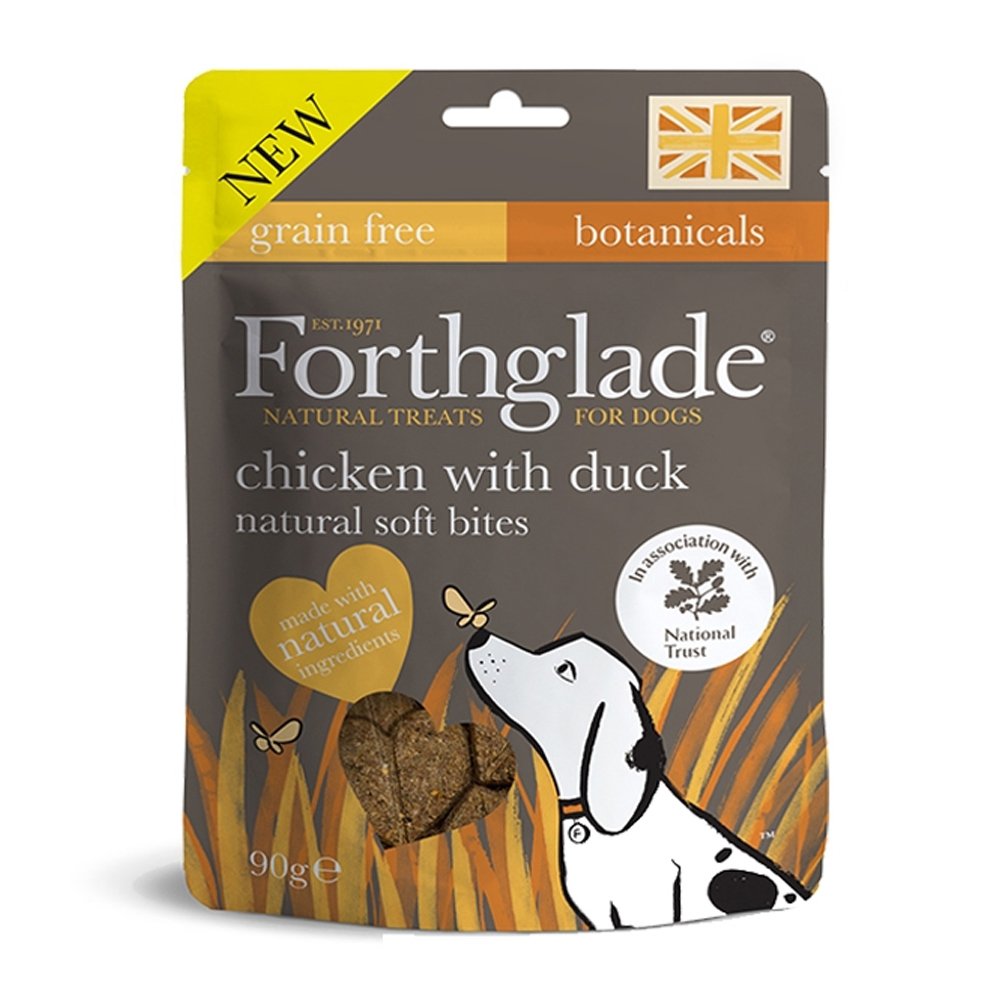 Forthglade Grain Free Soft Bite Treats Chicken with Duck 8x90g