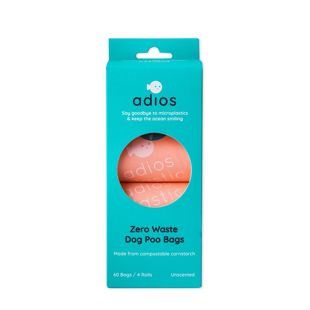 Adios Poo Bags Non Handled Pink Rolls