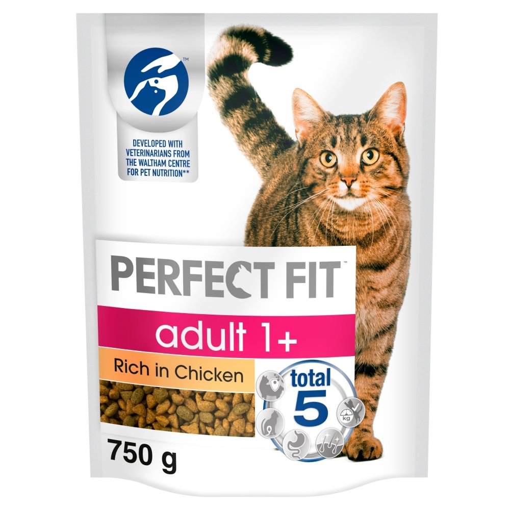 PERFECT FIT Cat Complete Dry Adult 1+ Chicken 4x750g