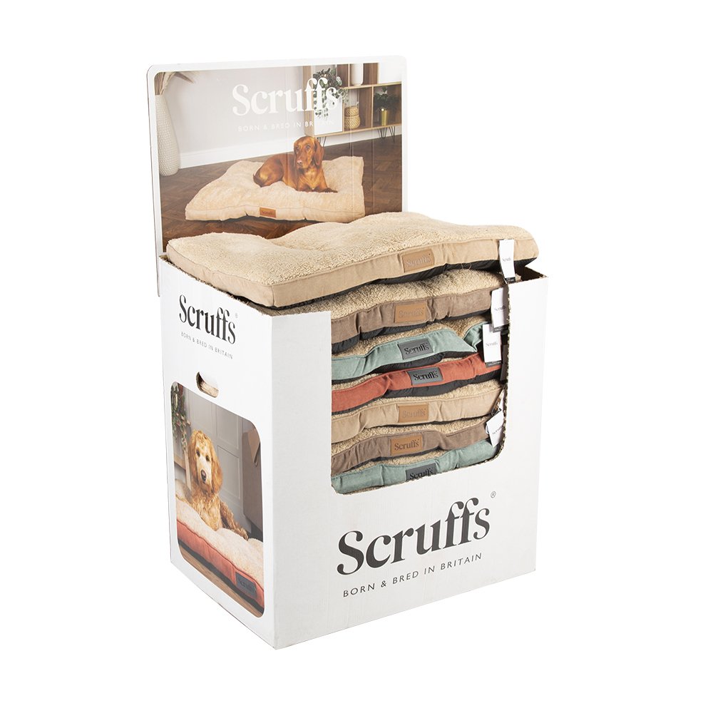Scruffs Cosy Mattress Assorted Colours Medium 1x18 - Display Shipper 