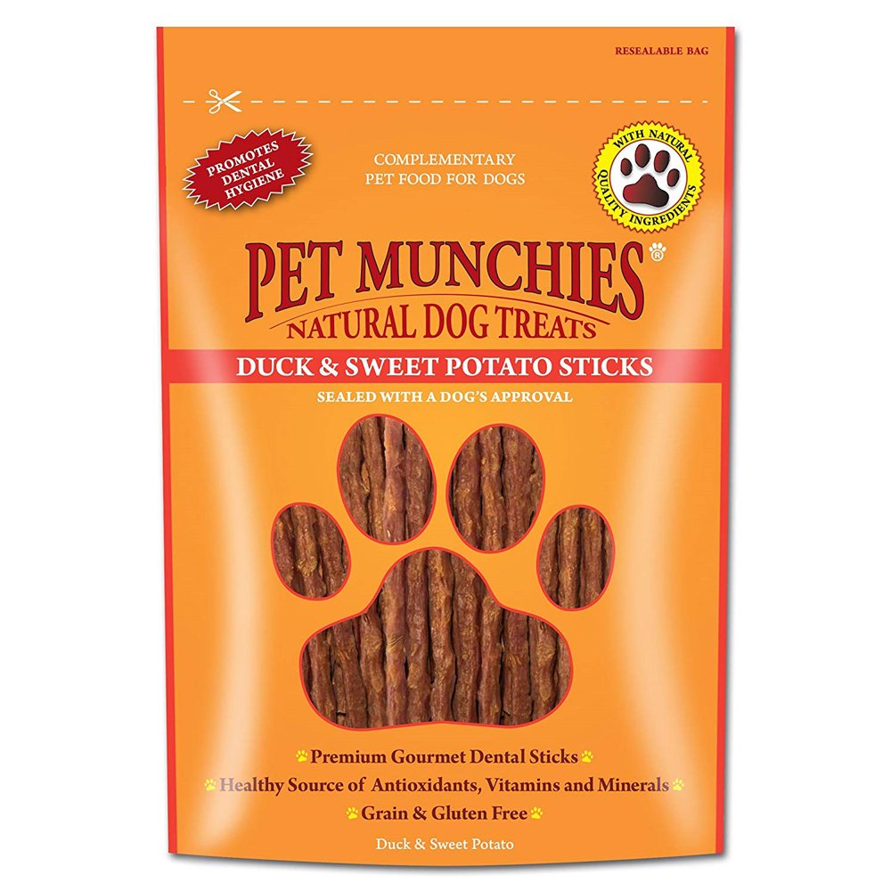 Pet Munchies Duck & Sweet Potato Dental Sticks 8x90g