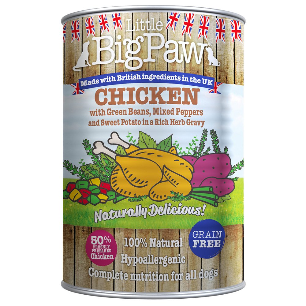 Little Big Paw Wet Dog Naturally Delicious Tins Chicken With Potato in Gravy 12x390g