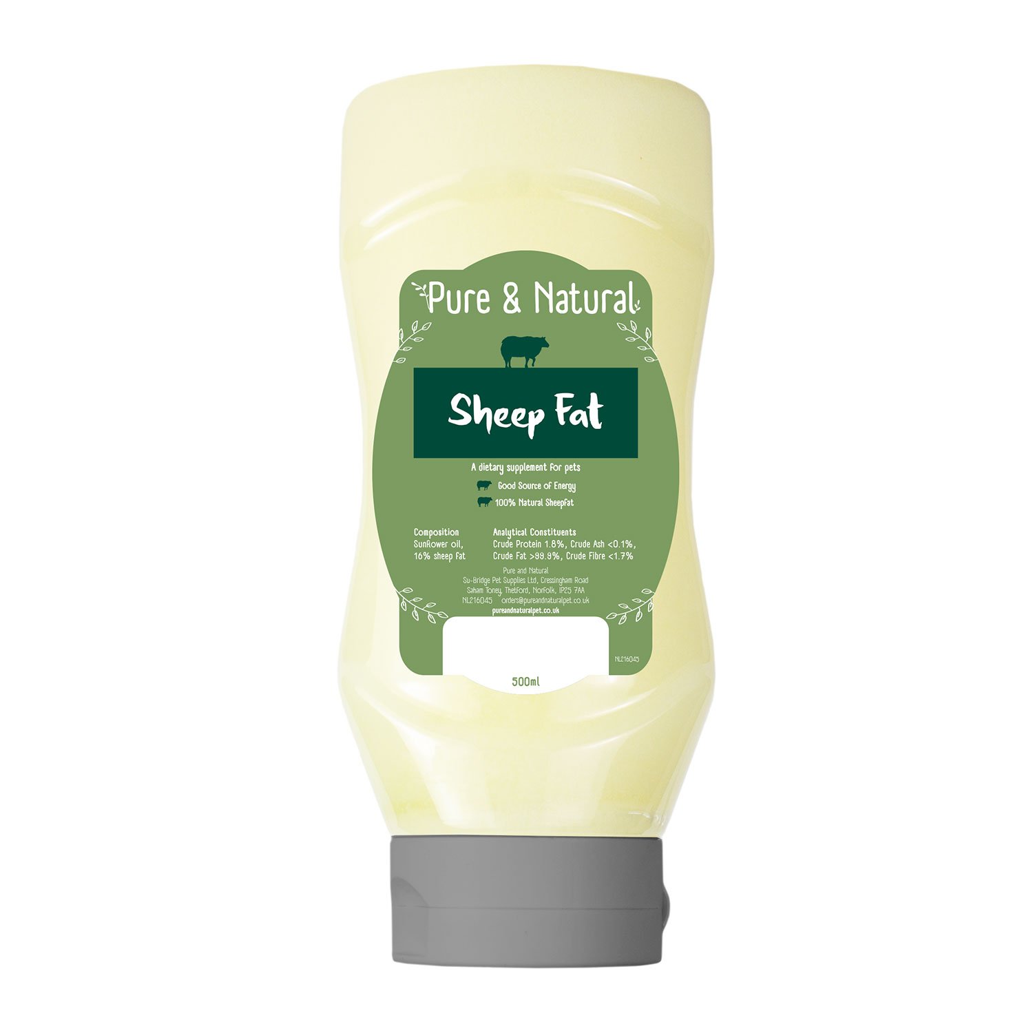 Pure & Natural Sheep Fat 500ml