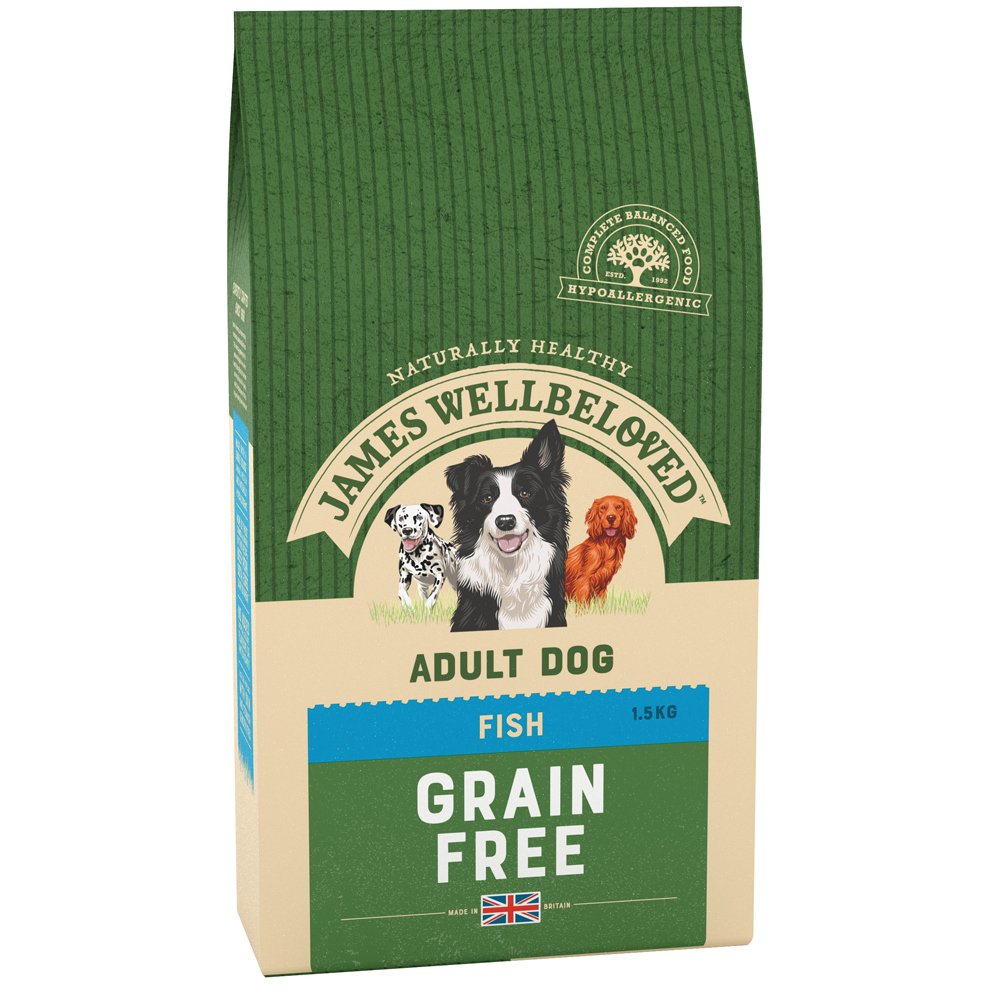 James Wellbeloved Dog Adult Grain Free Fish & Vegetables 1.5kg