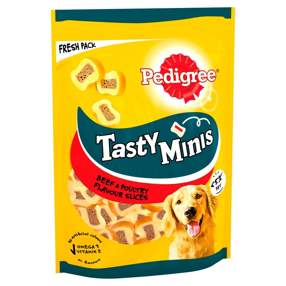 Pedigree Tasty Minis Chewy Slices Beef & Poultry 8x155g